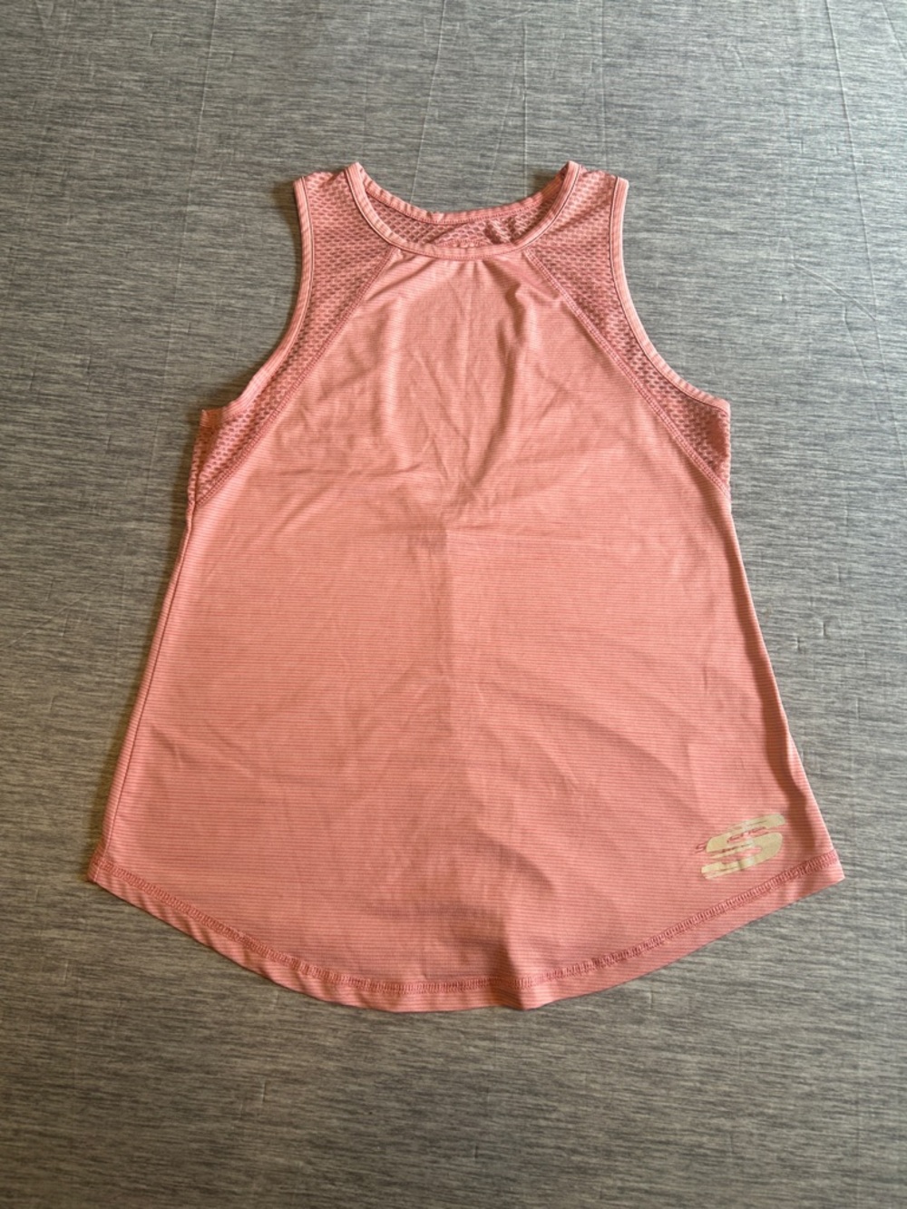 Skechers Women’s Coral Pink Mesh-Trim Performance Tank
